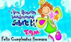 Frases de cumpleaños para una hermana